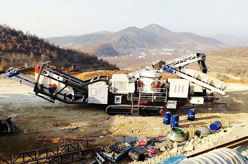 湖南株洲时产300吨移动建筑垃圾处理客户现场