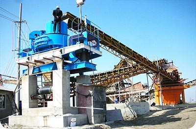 河南焦作时产200吨石头制砂生产客户现场